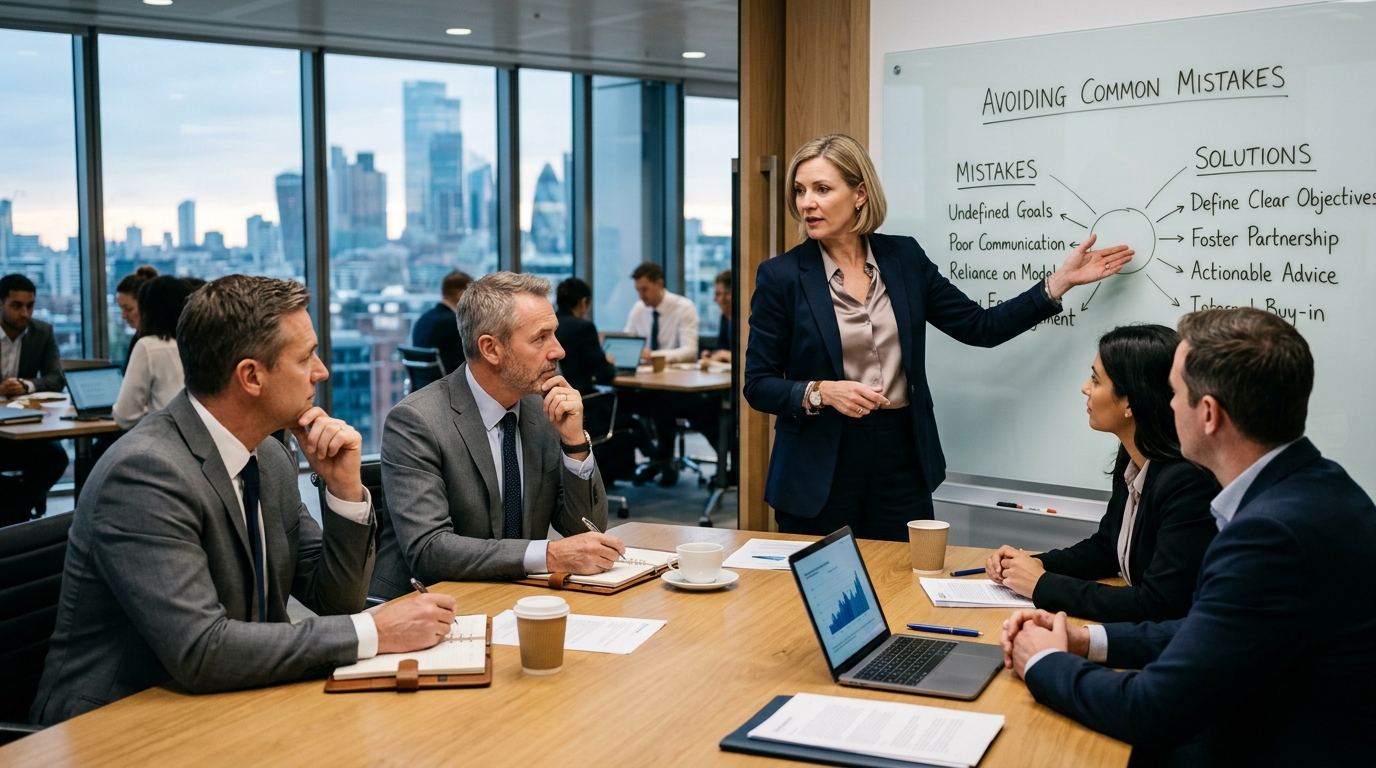 Les erreurs les plus fréquentes lors du recours au business consulting