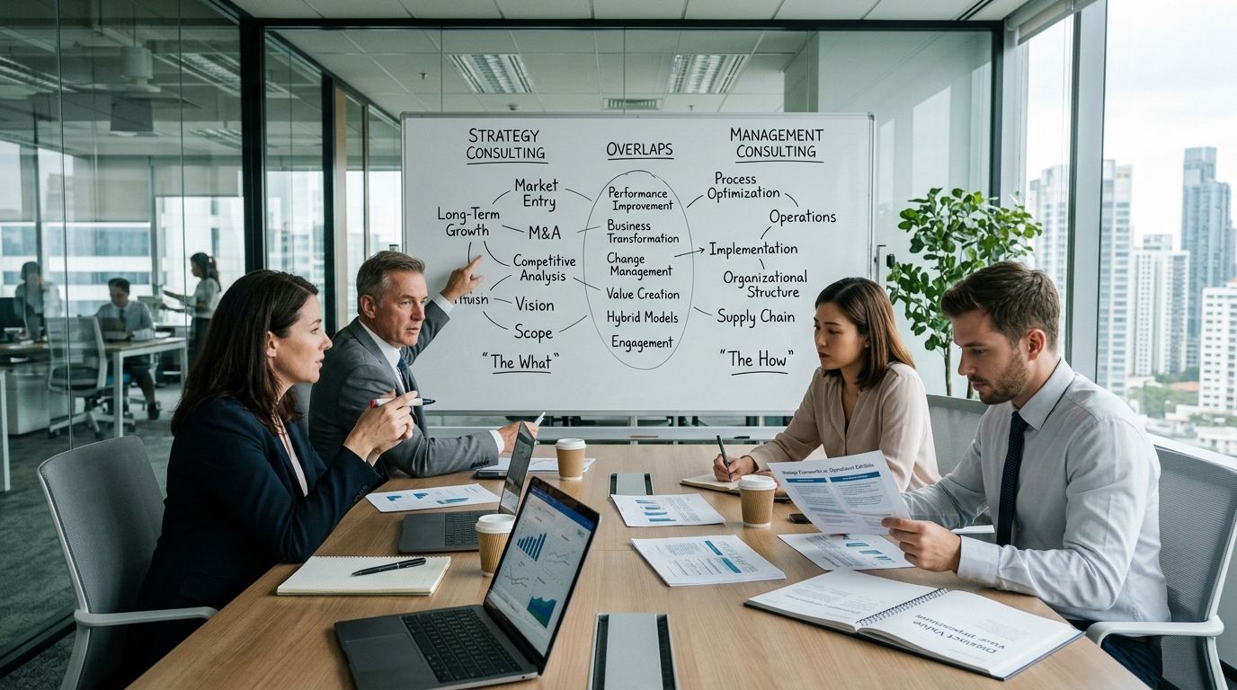 Consulting stratégique vs consulting en management : lequel choisir ?